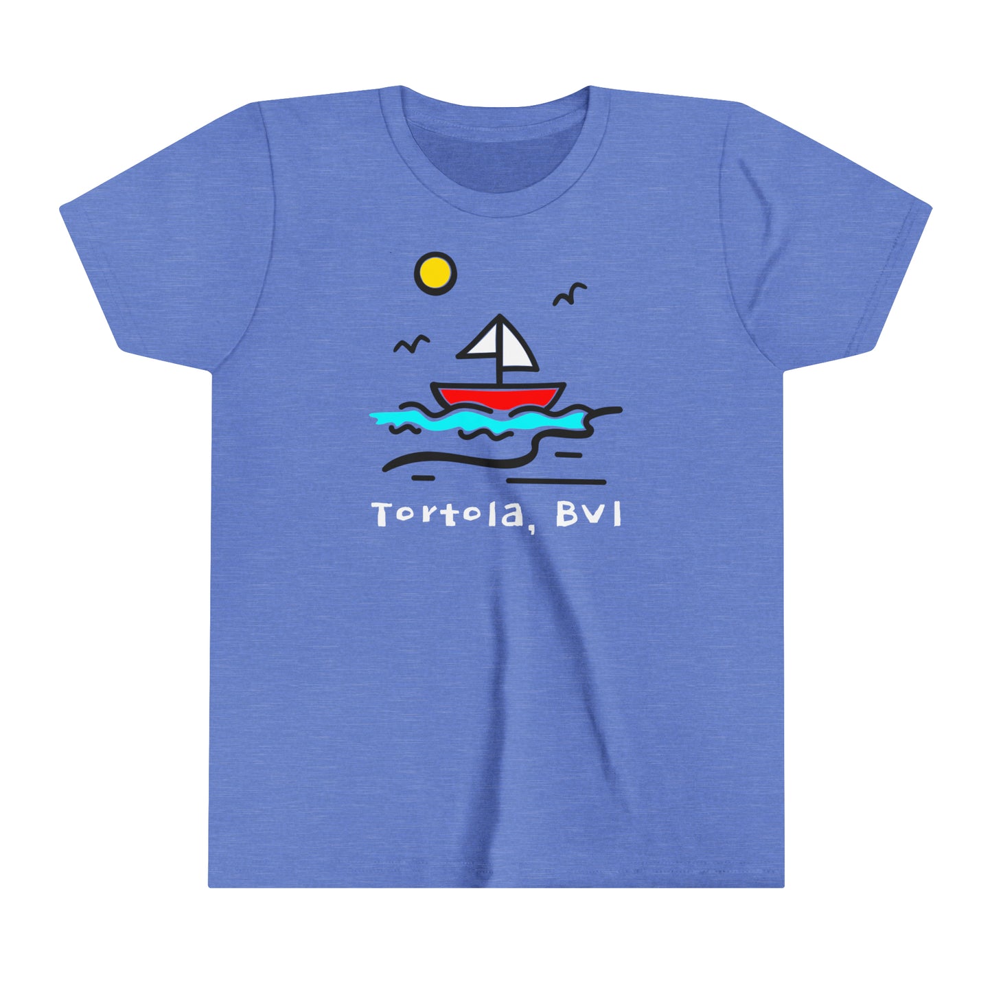 "Sailboat | Tortola" Youth S/S Tee