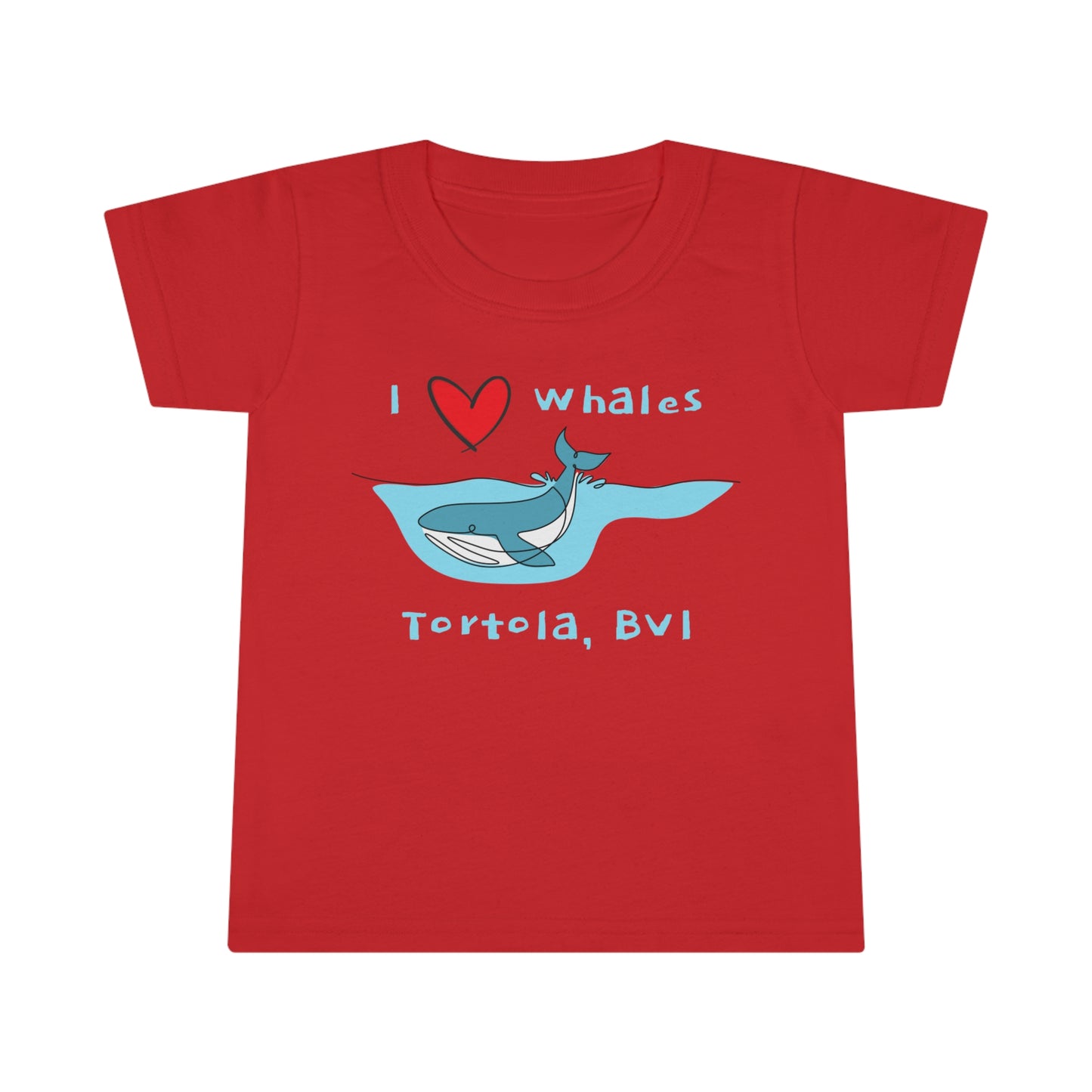 "BVI Whale Love" Toddler T-shirt