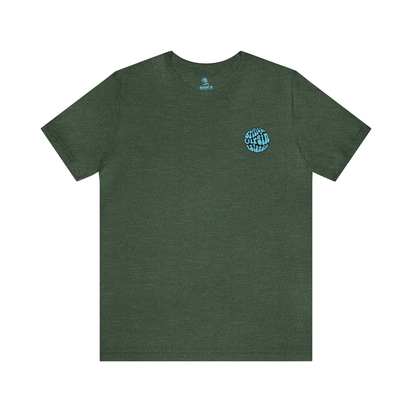 "BVI Bubble - Island Names" (Outline) Unisex S/S Tee