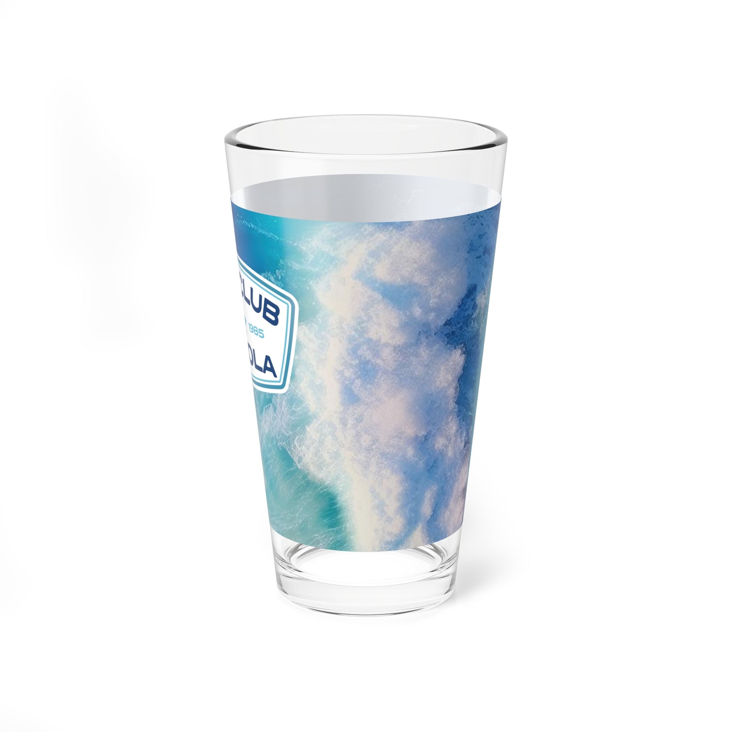 "Surf Club Tortola" Pint Glass, 16oz