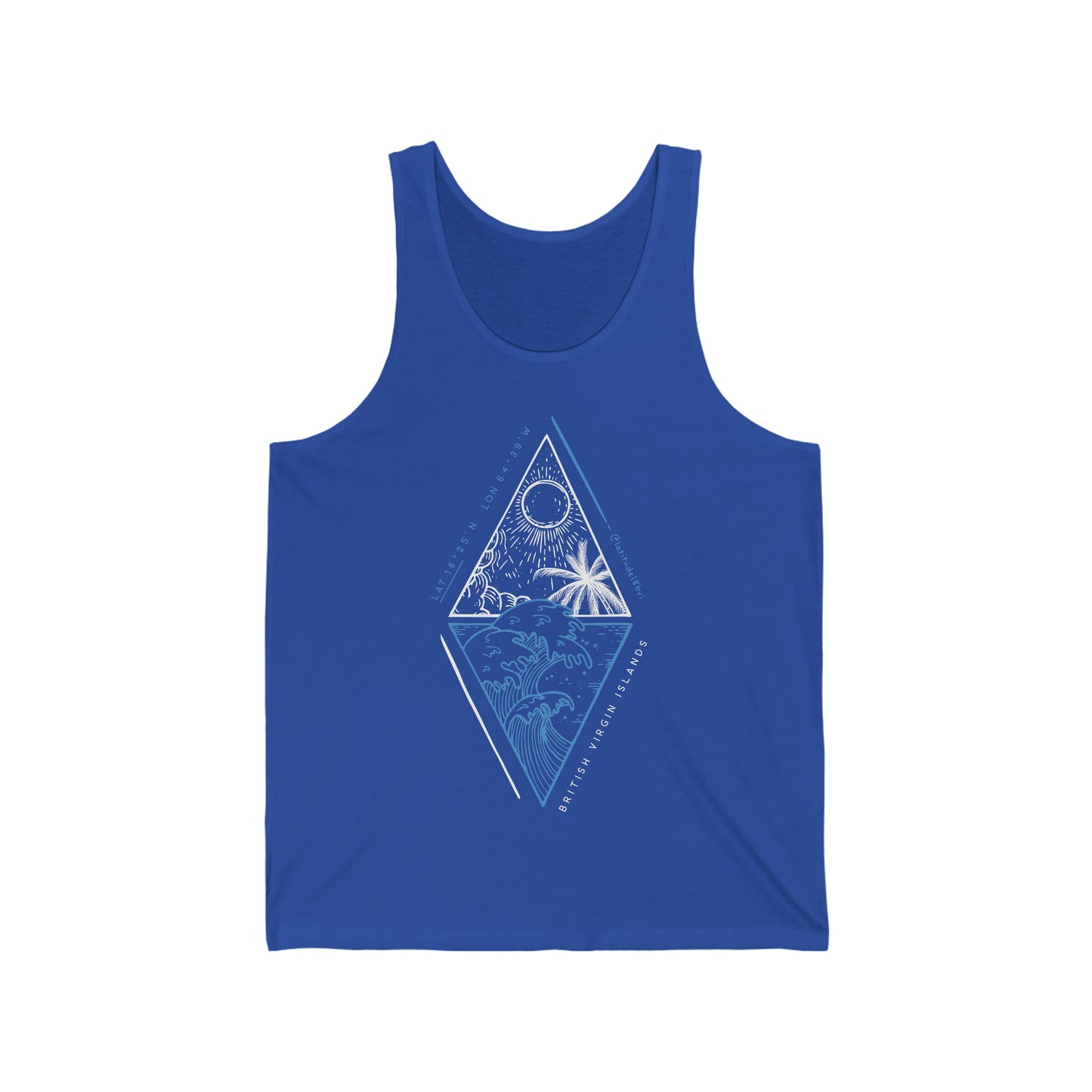 "BVI Diamond Reef" Unisex Tank