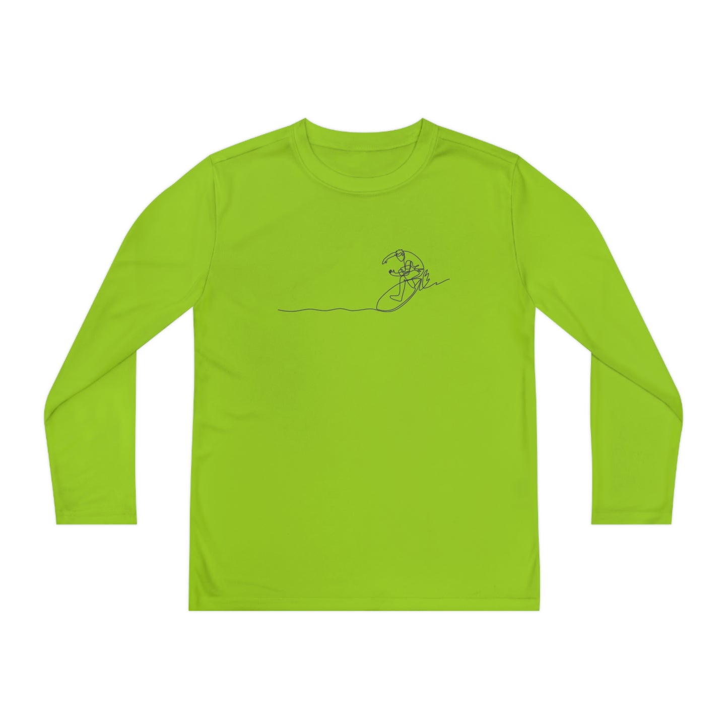 "L18º Surf Supply Co. | Surfing the Line" Youth L/S Performance Tee