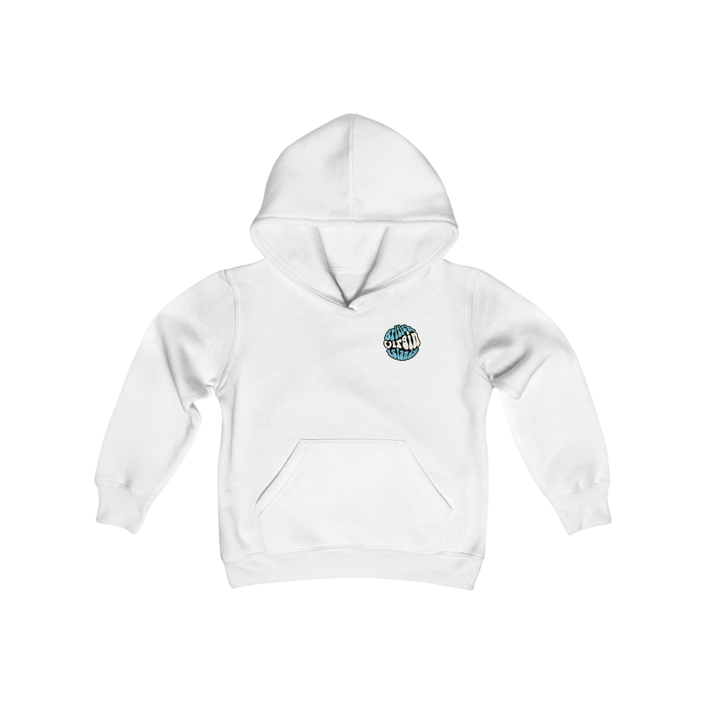 "BVI Island Names" Youth Heavy Blend Hooded Sweatshirt