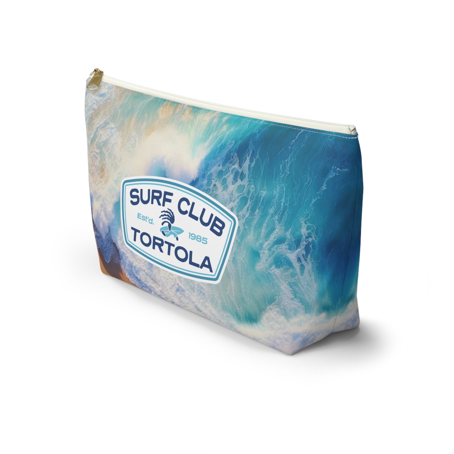 "Surf Club Tortola" Accessory Pouch w T-bottom (2 sizes)