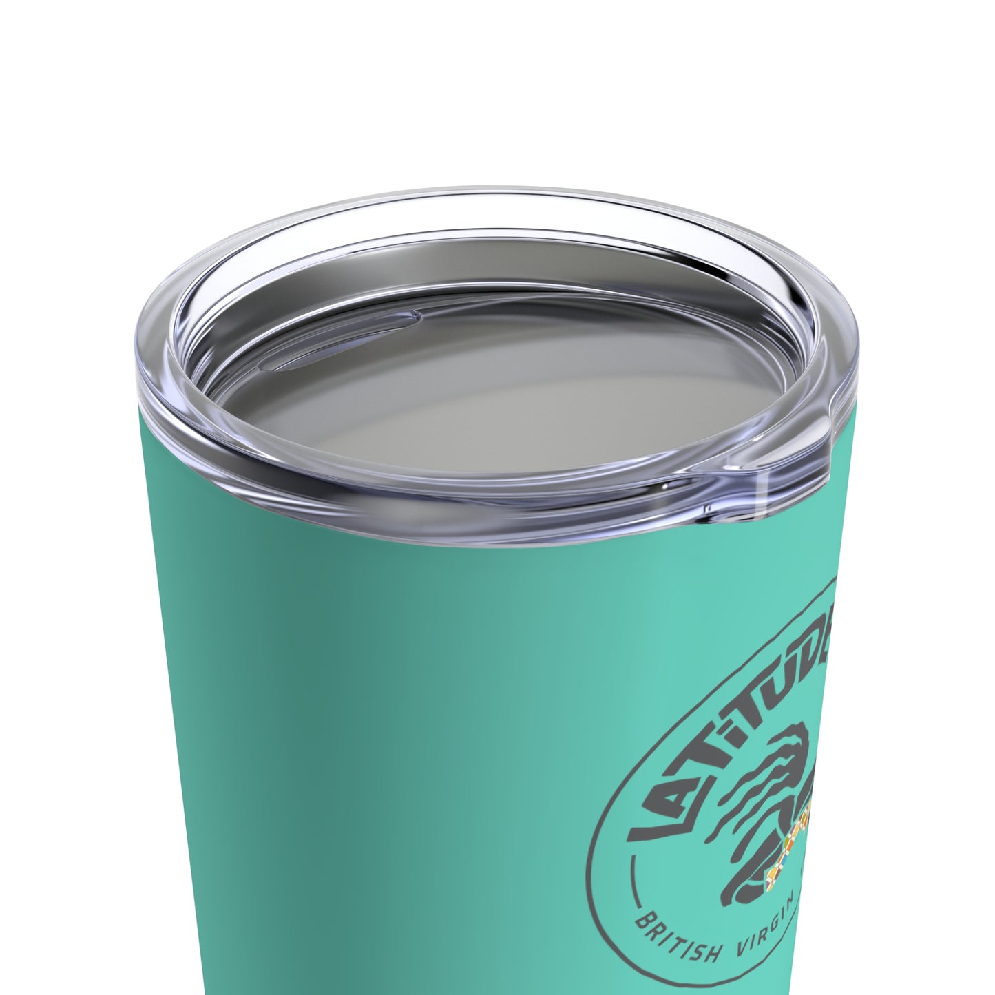 "Latitude 18º BVI" (Aqua) SS Tumbler 20oz