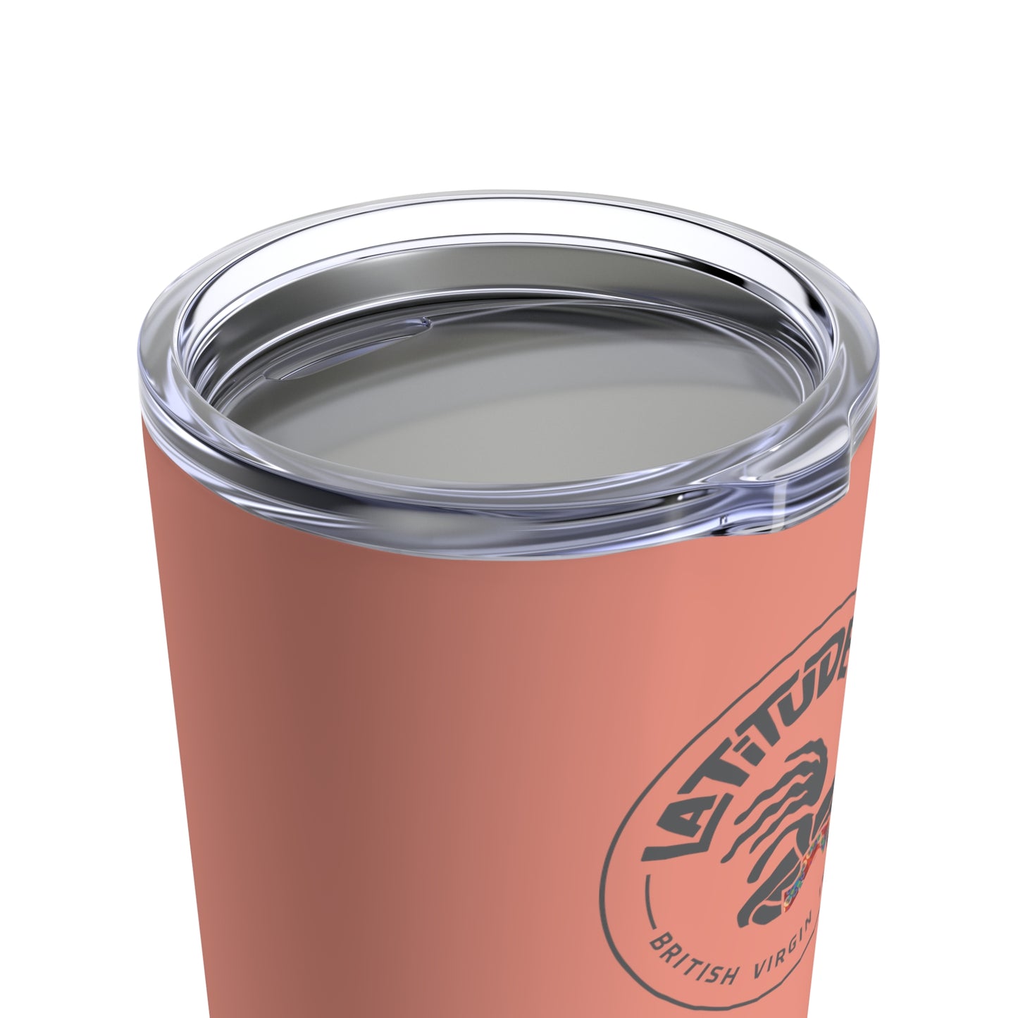 "Latitude 18º BVI" (Coral) SS Tumbler 20oz