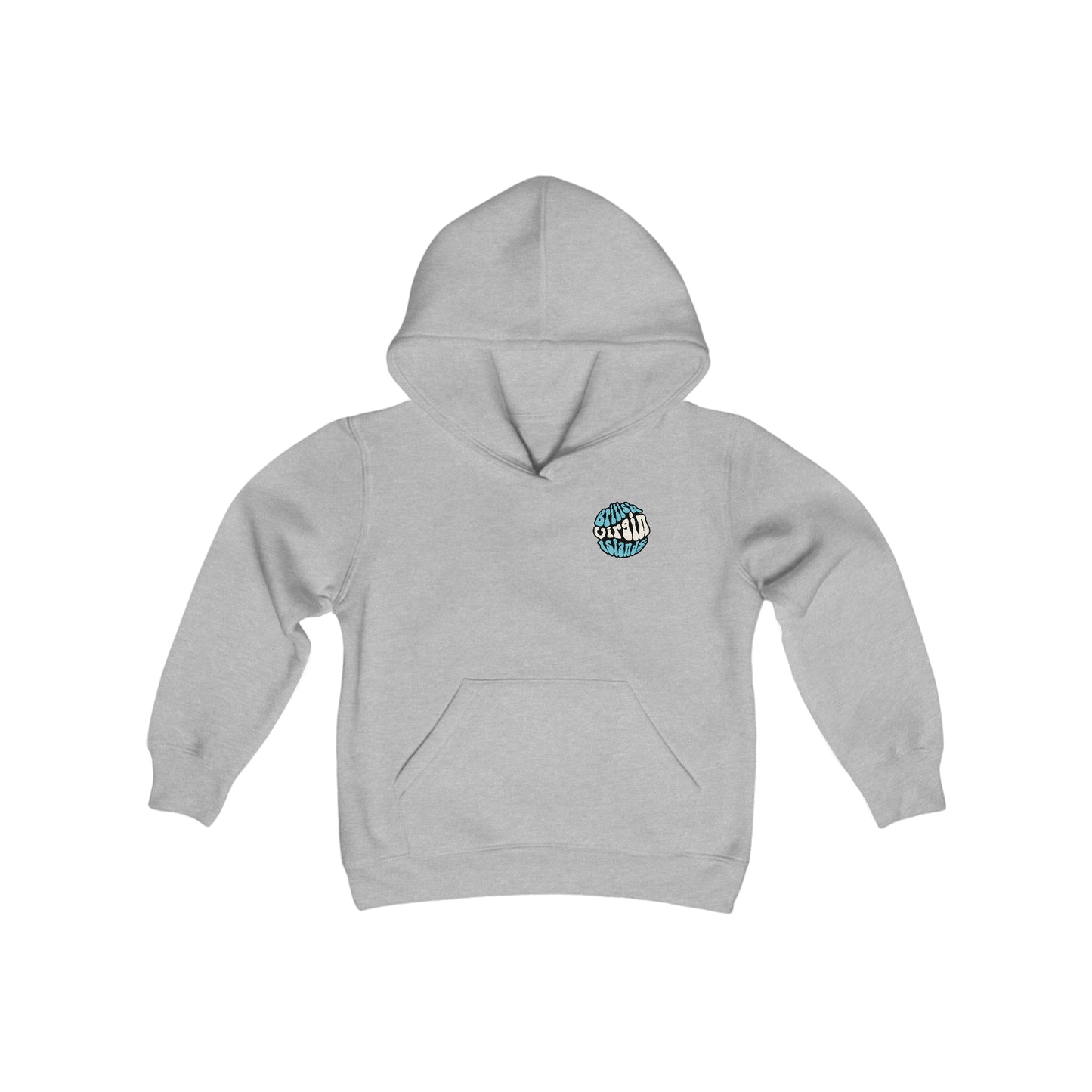 "BVI Island Names" Youth Heavy Blend Hooded Sweatshirt