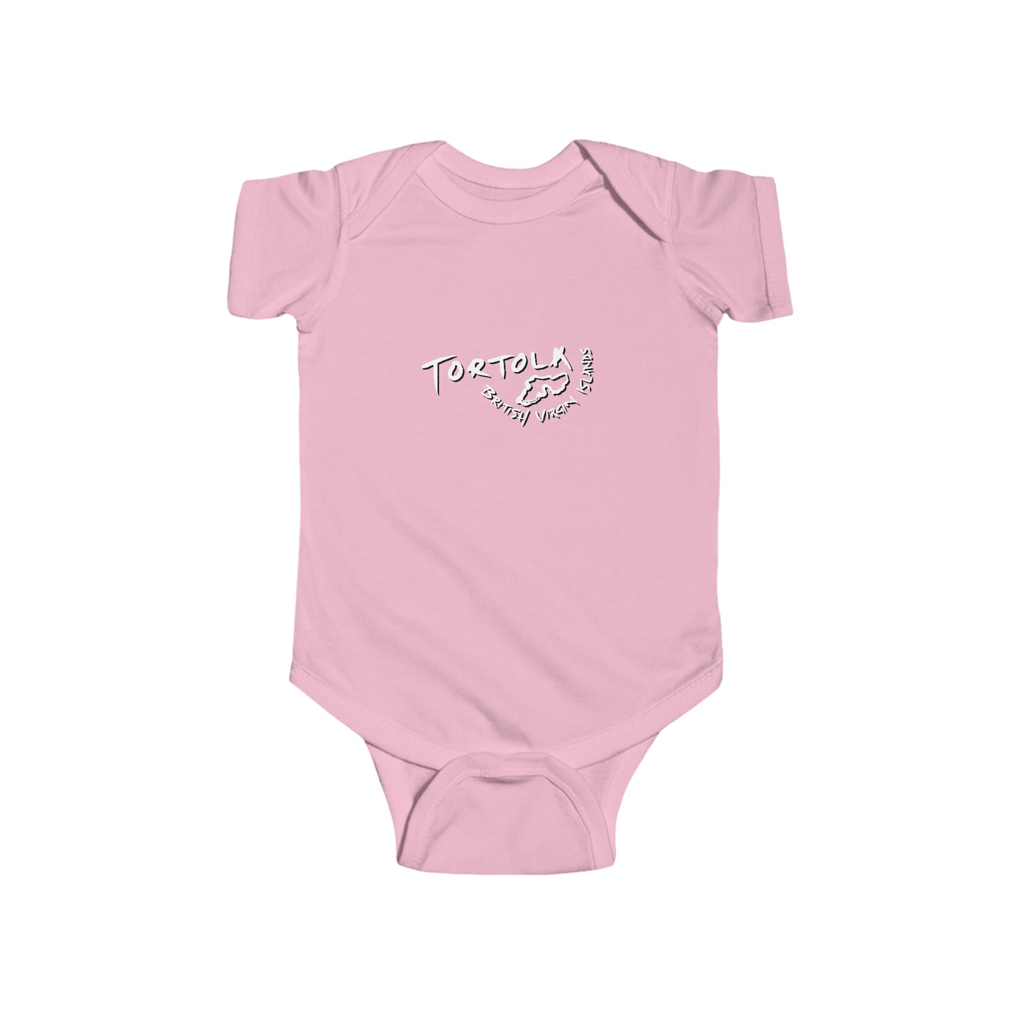"Tortola, BVI - Island Outline" Infant Fine Jersey Bodysuit