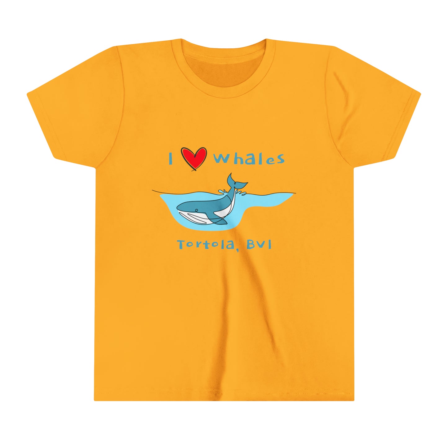 "BVI Whale Love" Youth S/S Tee