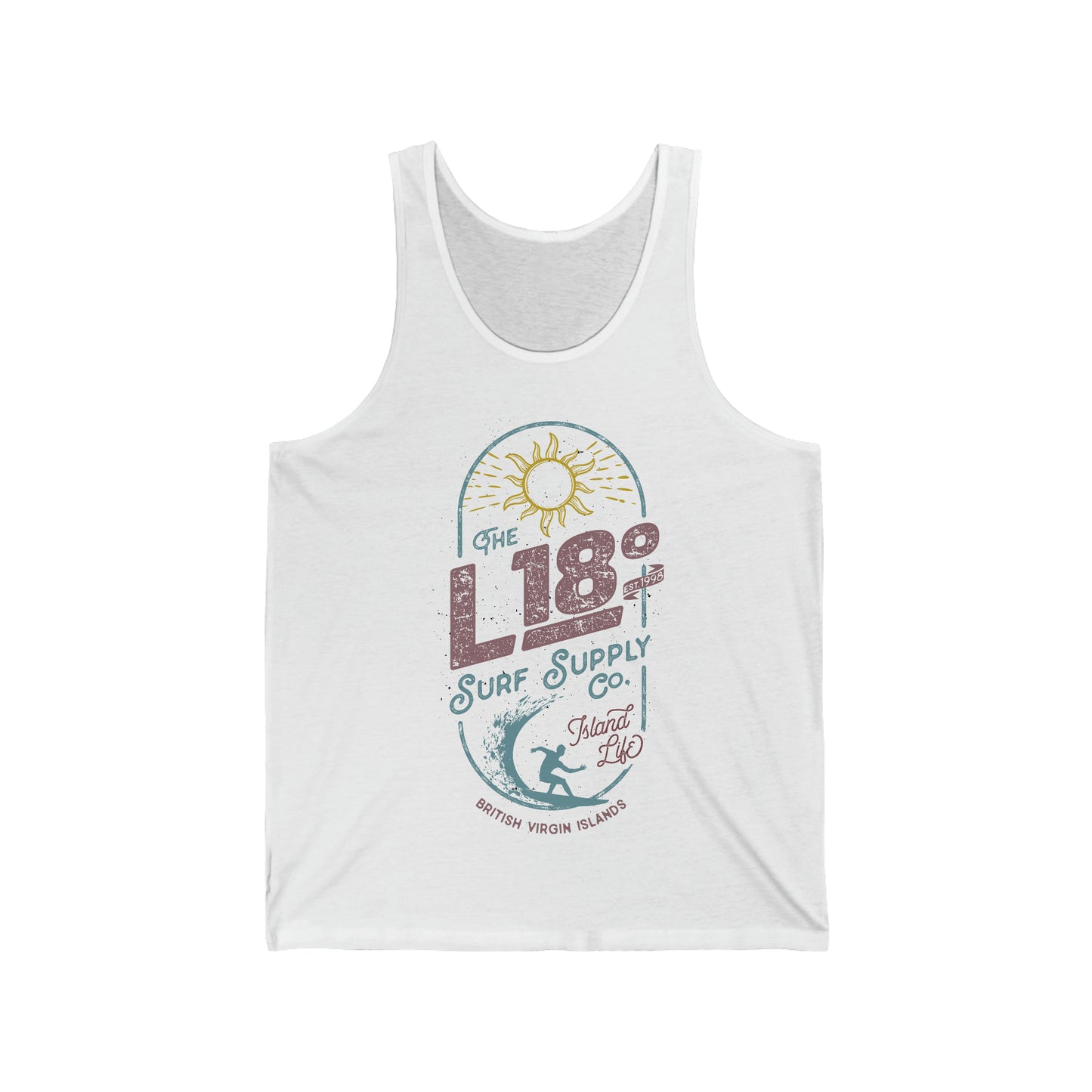 "L18º Surf Supply Co." Unisex Tank