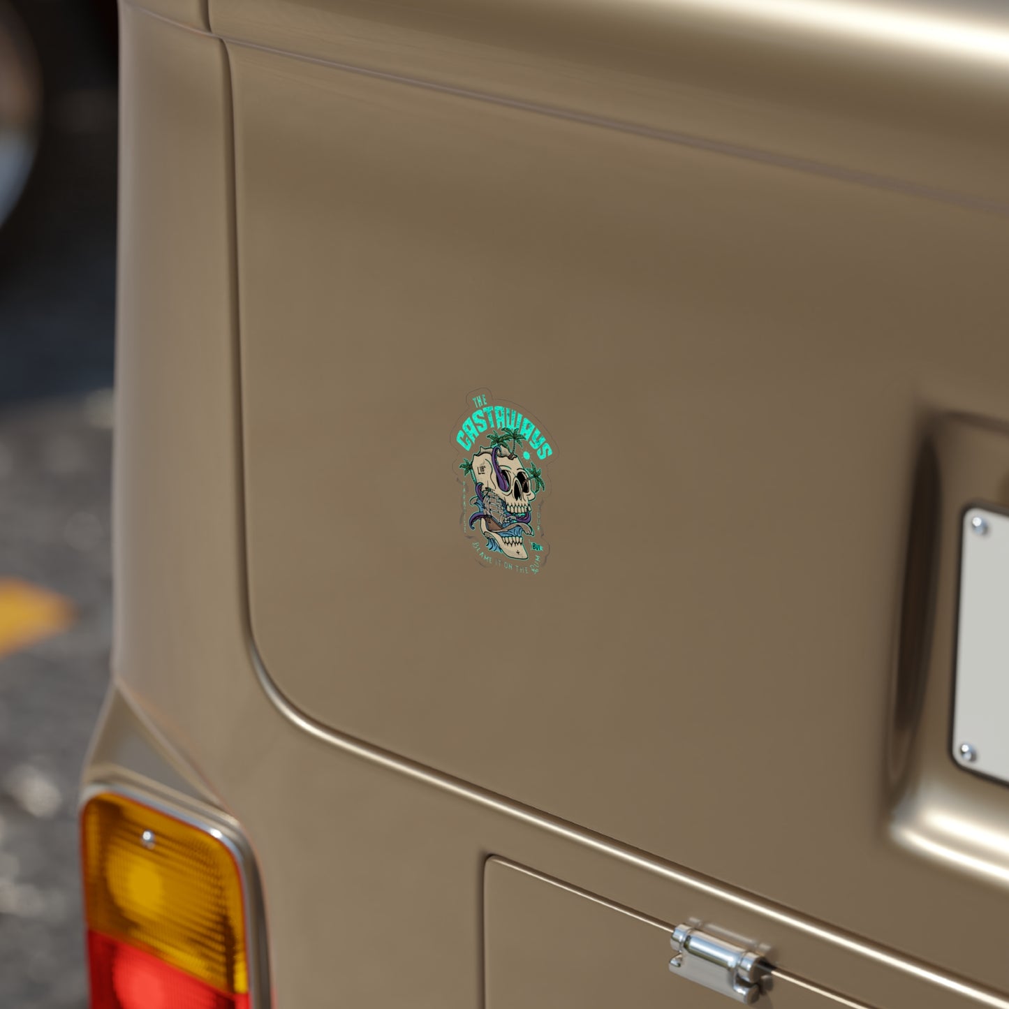 "The Castaways" Transparent Outdoor Die-Cut Sticker