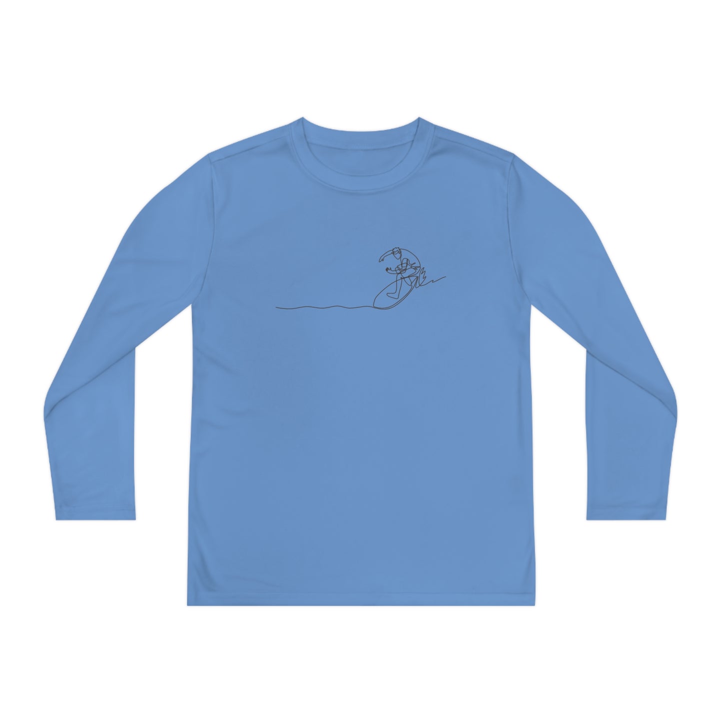 "L18º Surf Supply Co. | Surfing the Line" Youth L/S Performance Tee