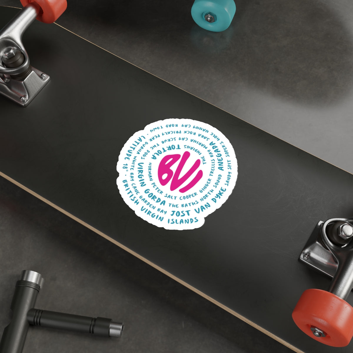 "Around the BVI" Die-Cut Sticker