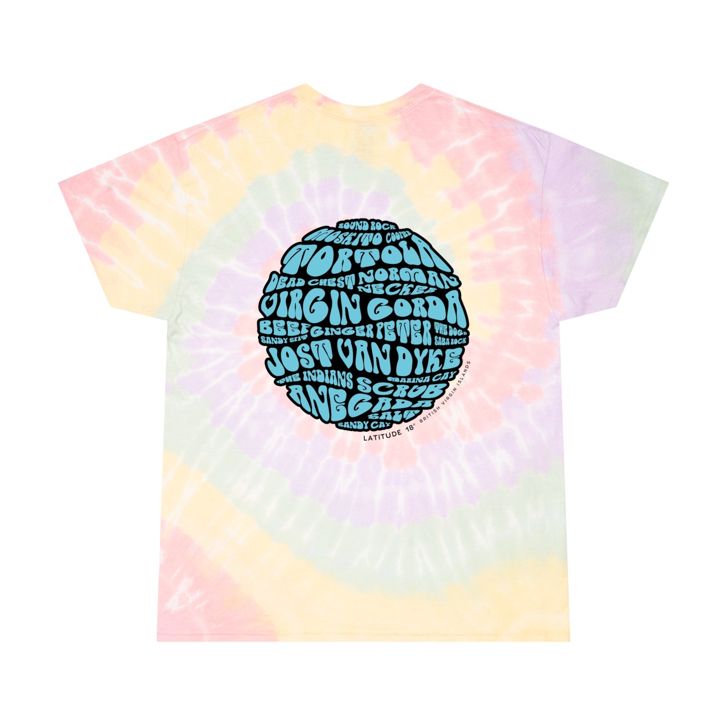 "BVI Bubble" Unisex Tie-Dye S/S Tee, Spiral