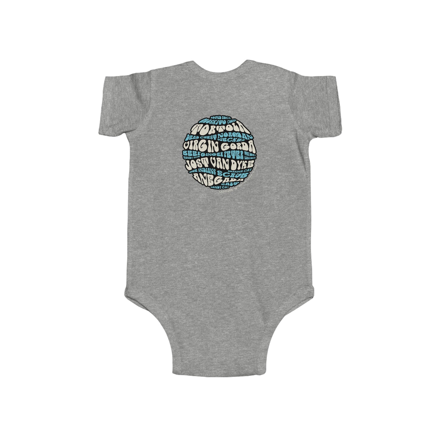 "BVI Bubble - Island Names" Infant Fine Jersey Bodysuit