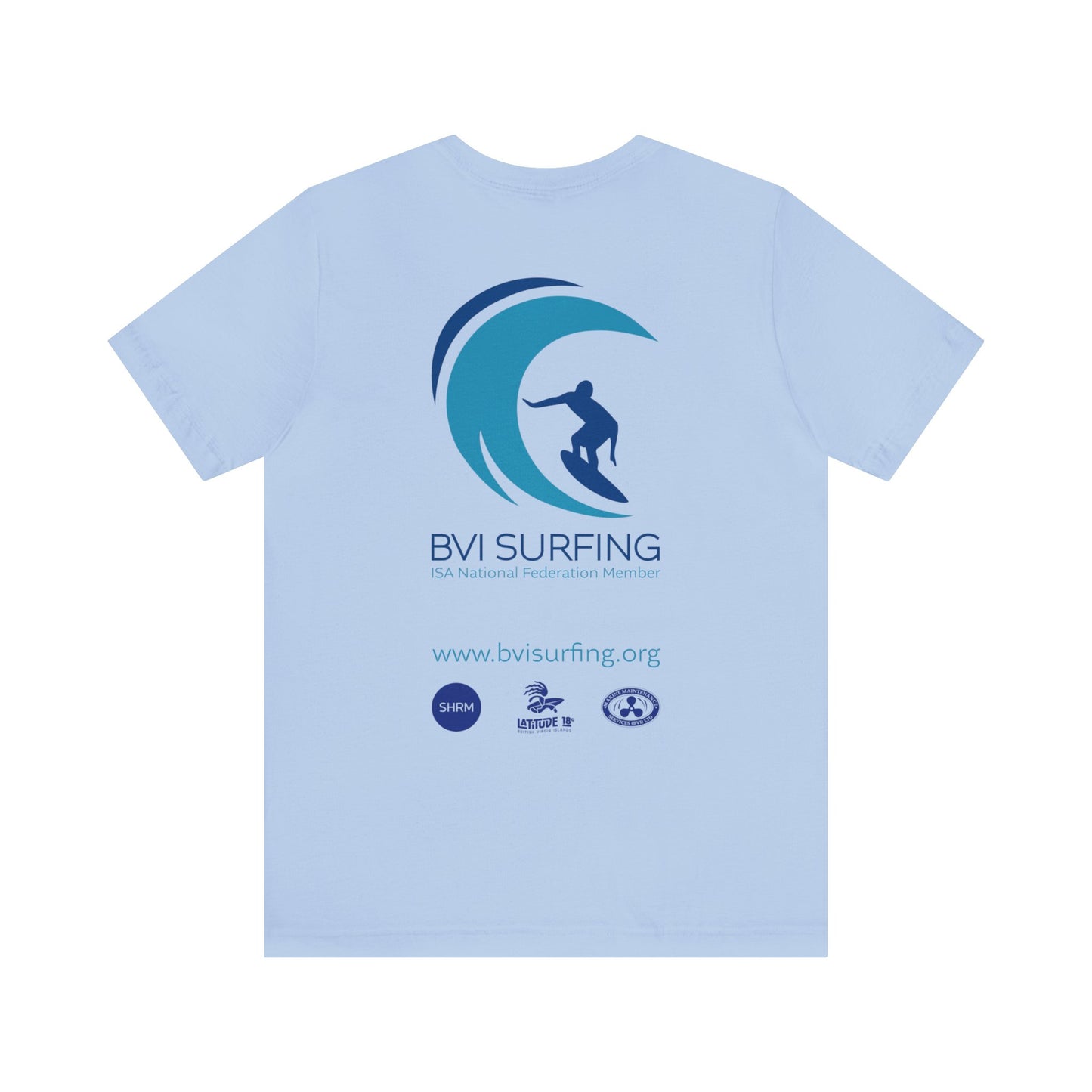"BVI Surfing" Unisex S/S Tee