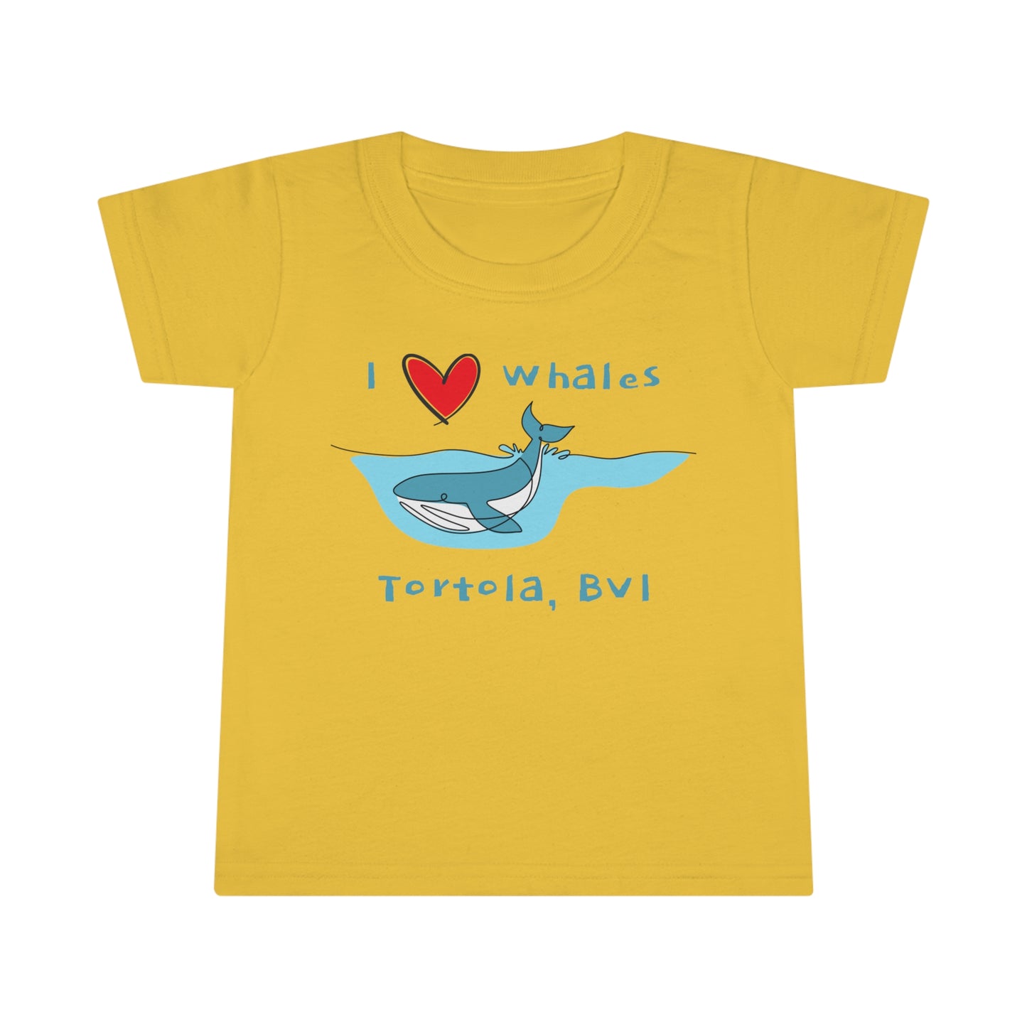 "BVI Whale Love" Toddler T-shirt