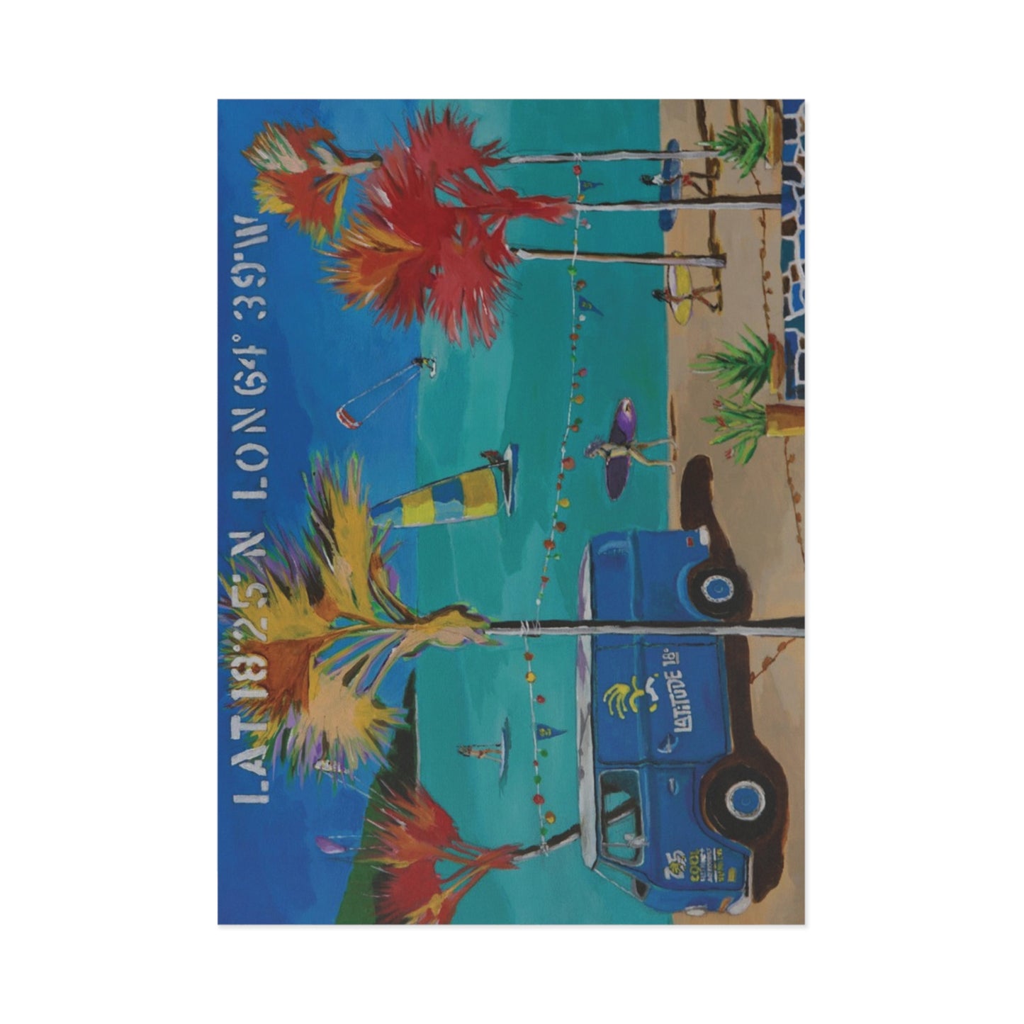 “BVI Beach Vibes” by Jim McManus 7" x 5" Postcard