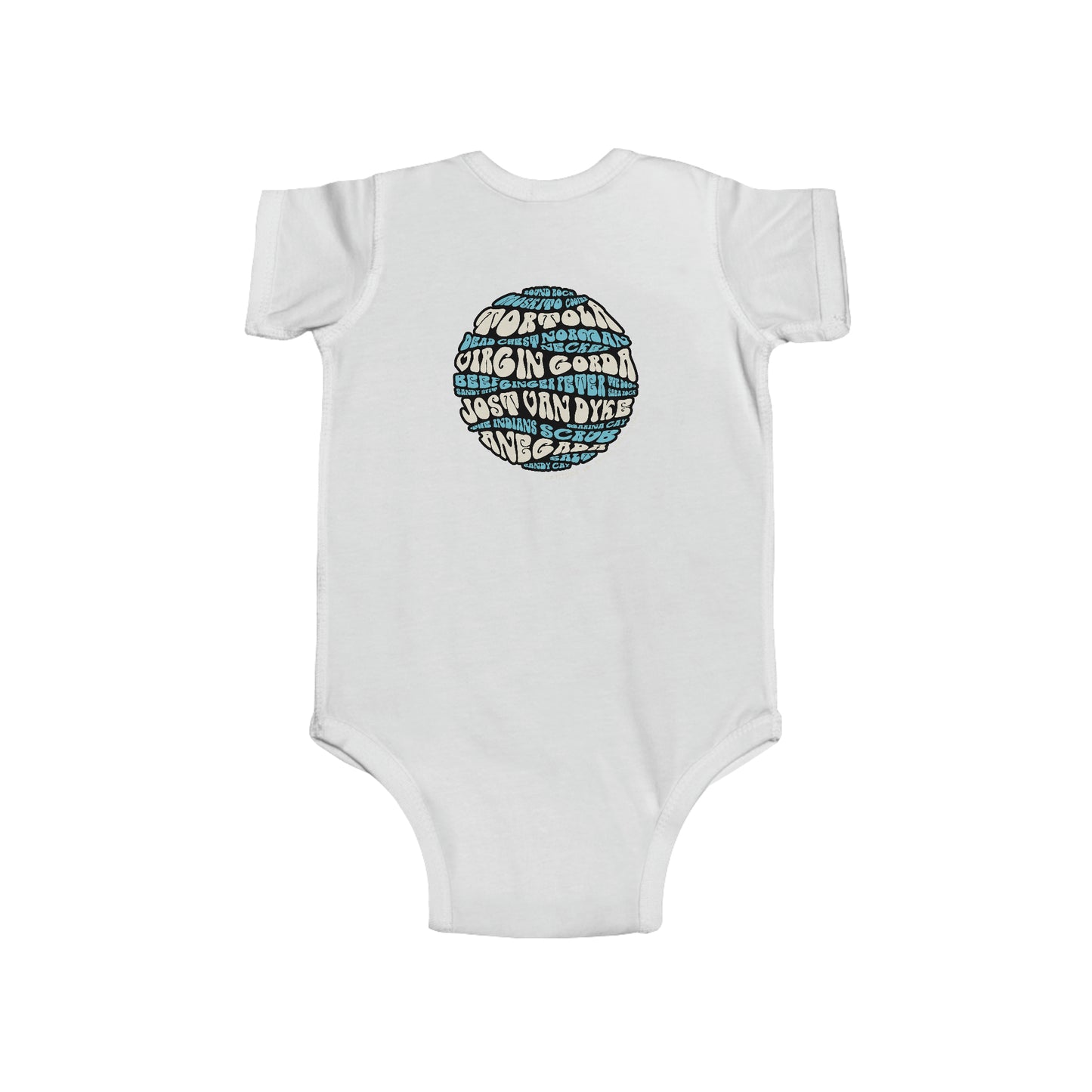 "BVI Bubble - Island Names" Infant Fine Jersey Bodysuit