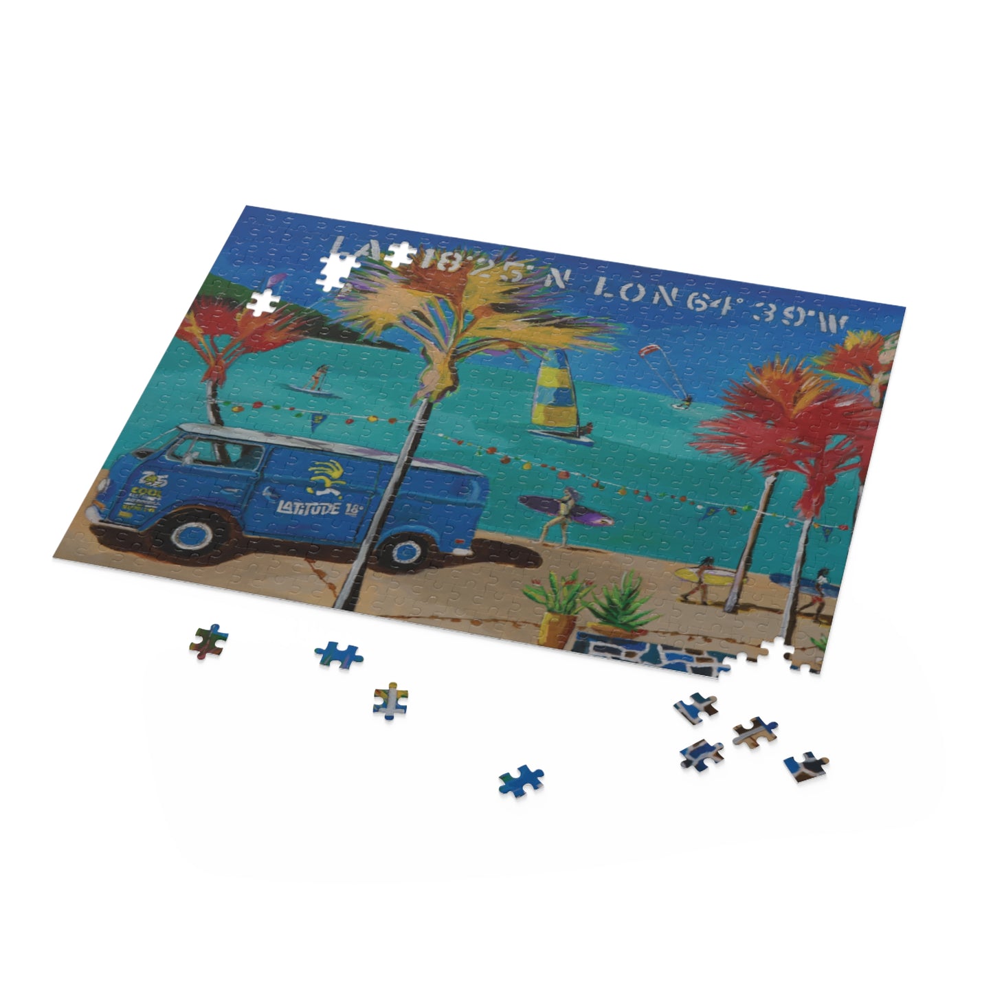 "BVI Beach Vibes" by Jim McManus Puzzle (120, 252, 500-Piece)