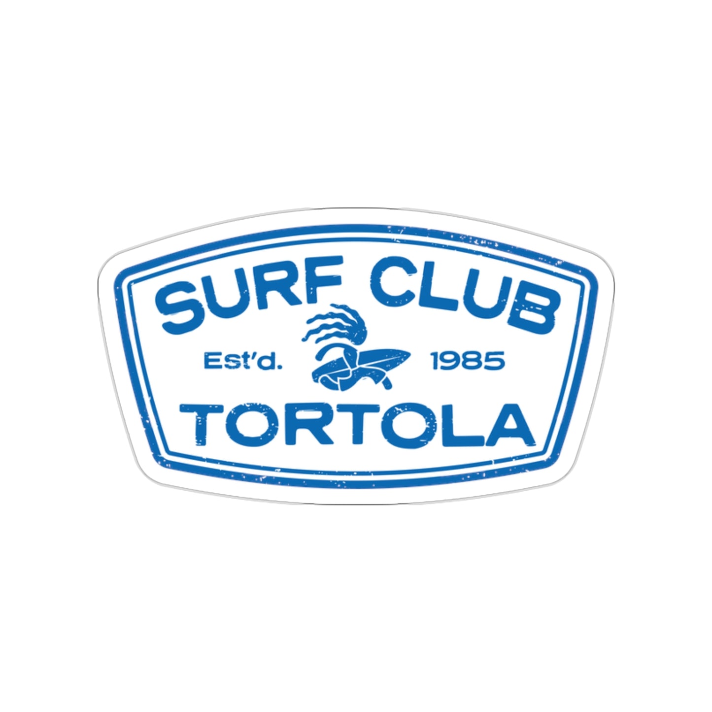 “Surf Club Tortola" Die-Cut Sticker