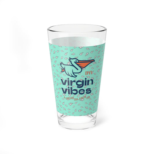"Virgin Vibes | BVI" Pint Glass, 16oz
