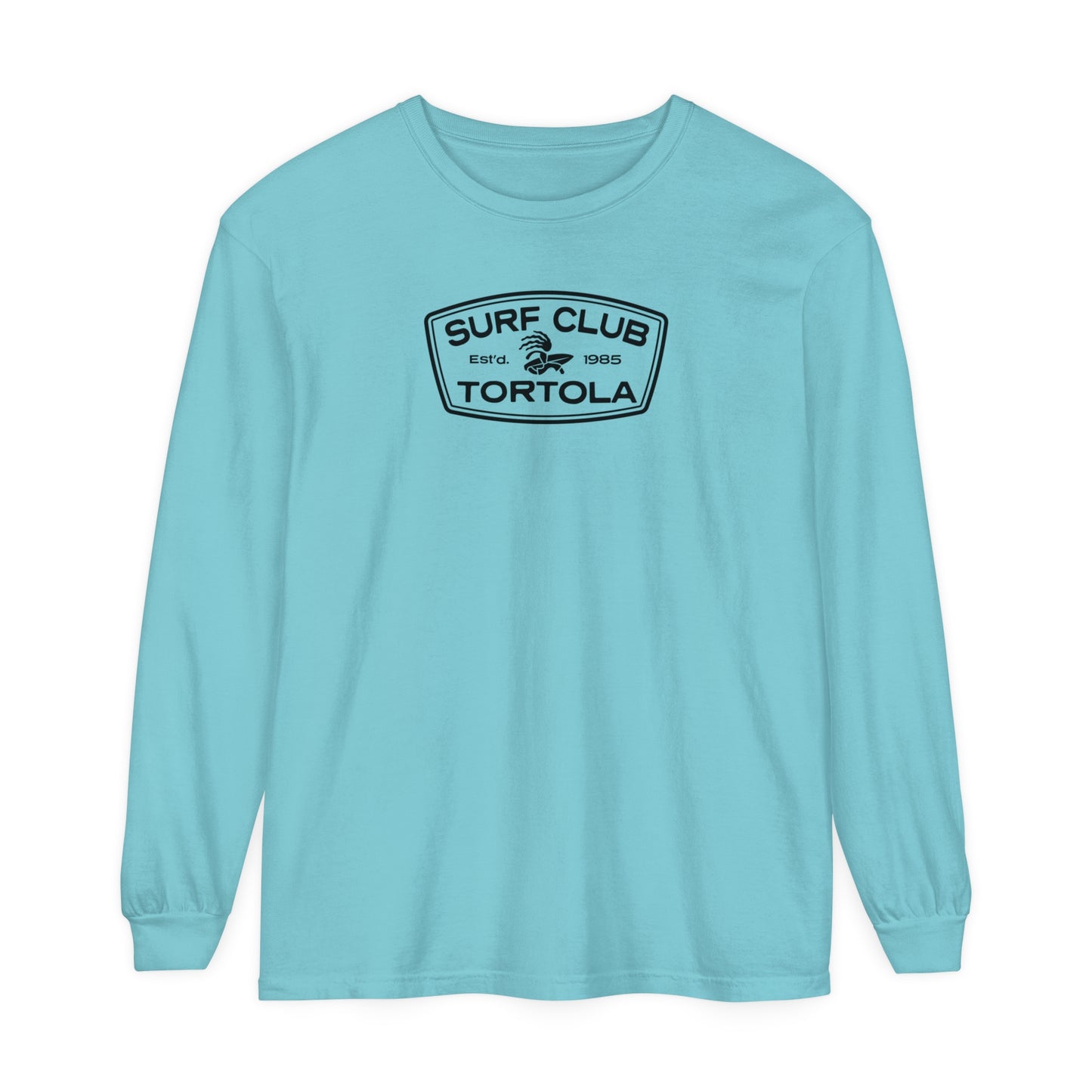 "Surf Club Tortola" Unisex Garment-dyed Long Sleeve T-Shirt