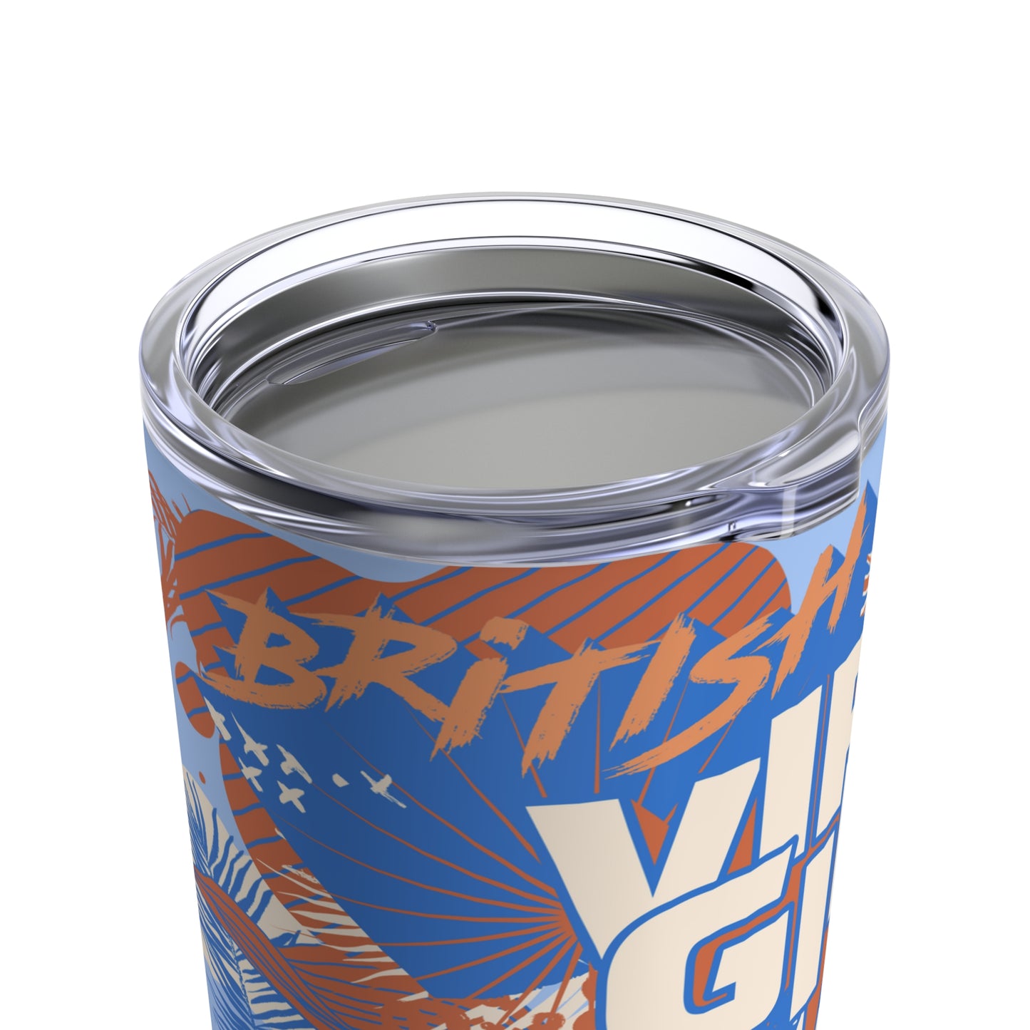 "BVI - For Island Life" (Crush) SS Tumbler 20oz