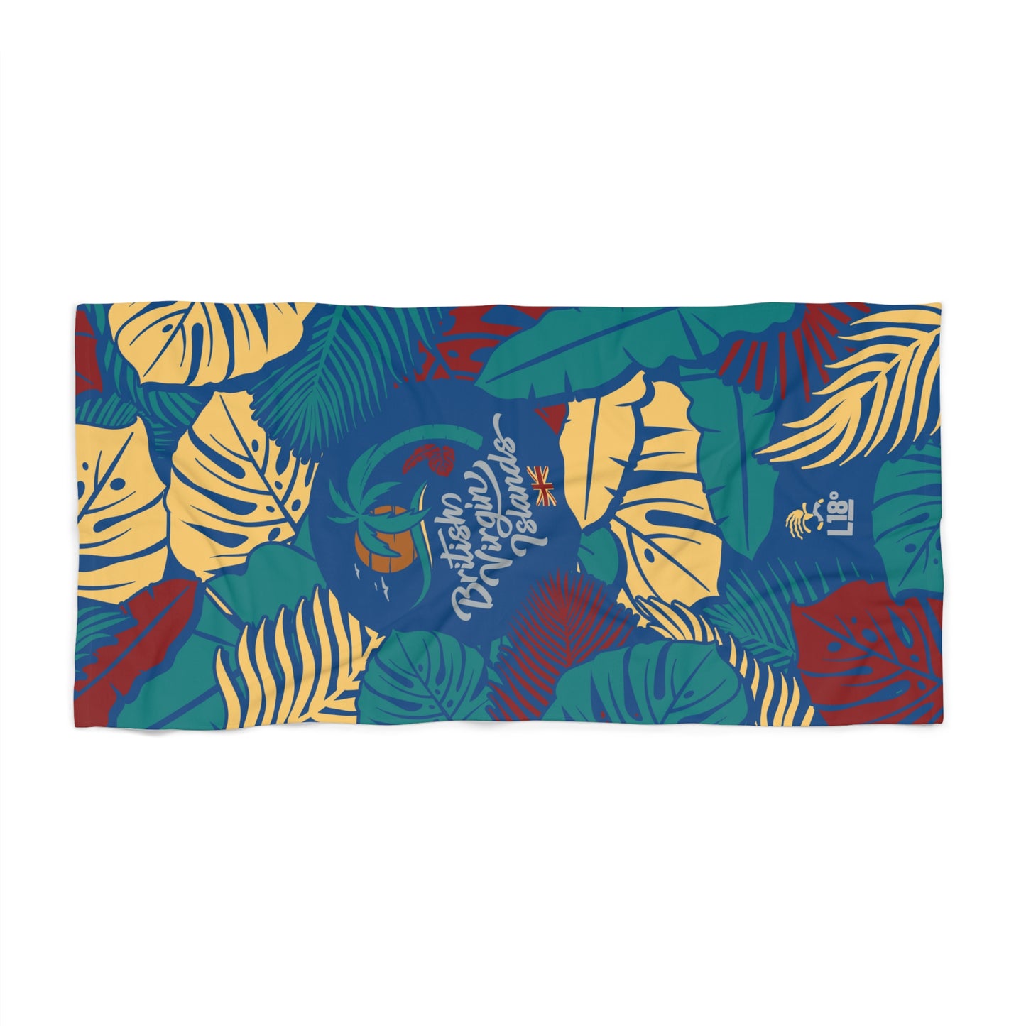 “L18° Tropical Palms” (Beach Vibes) Beach Towel