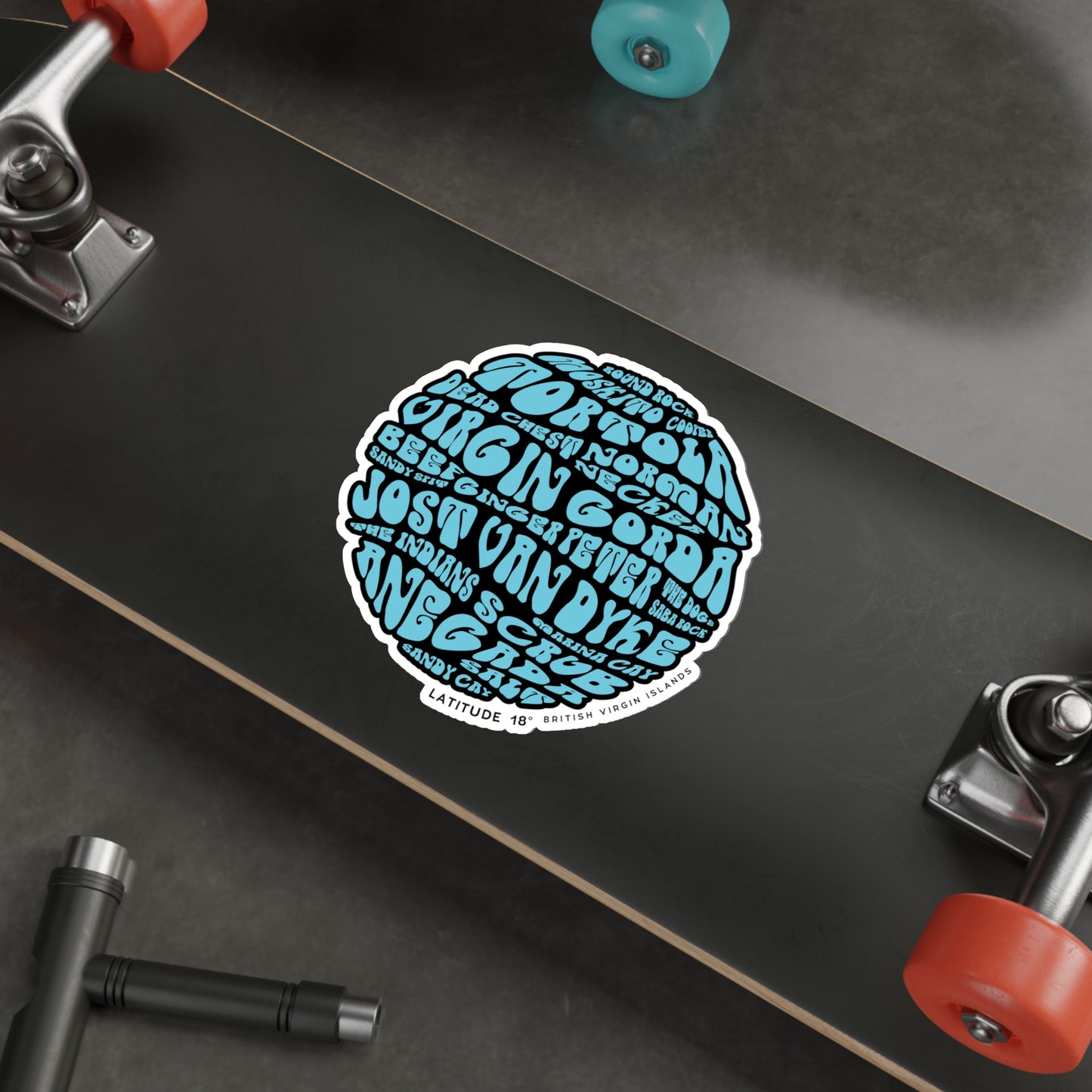 “Islands Bait Ball" Die-Cut Sticker