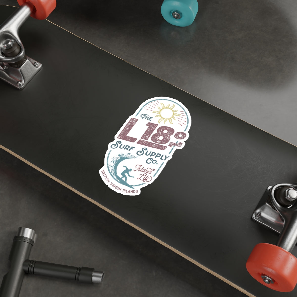 "L18º Surf Supply Co." Die-Cut Sticker
