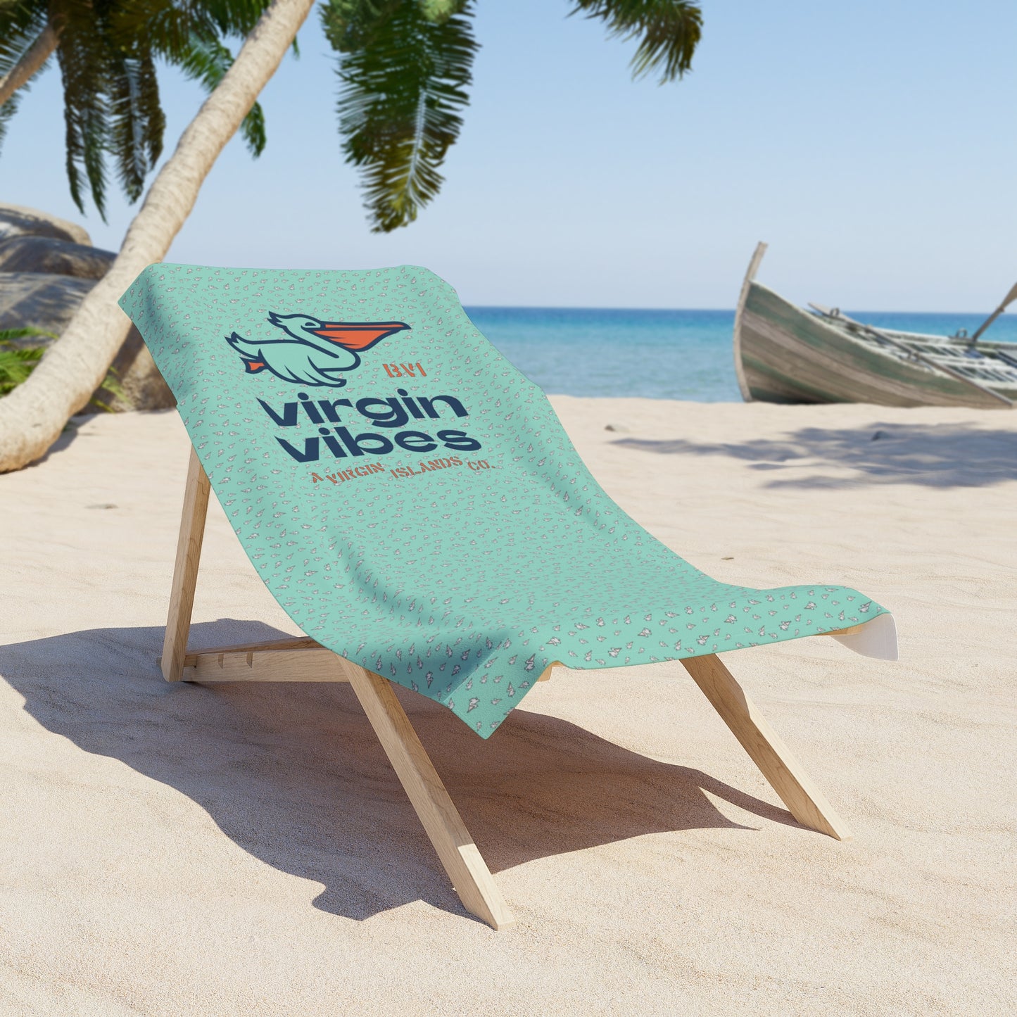 "Virgin Vibes | BVI" Beach Towel