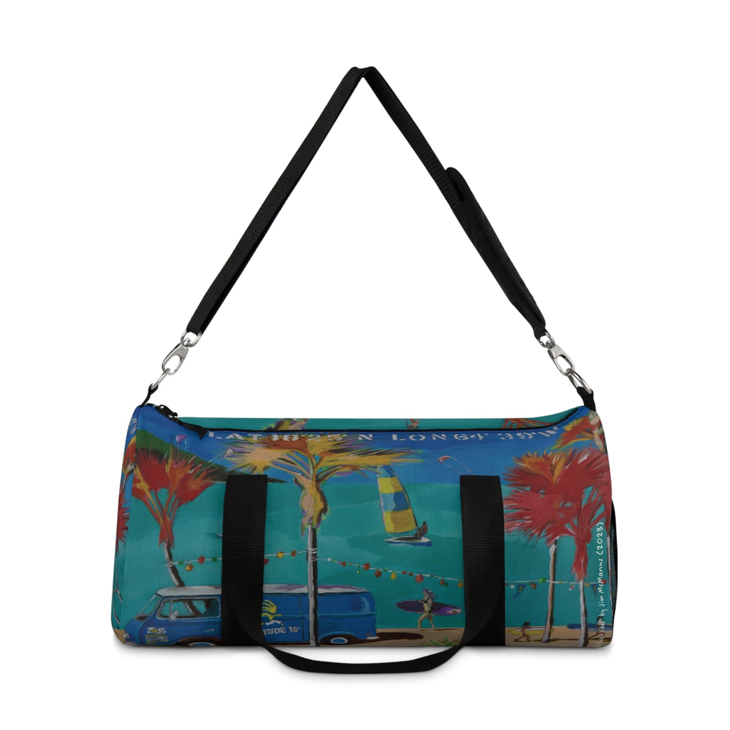 "BVI Beach Vibes" by Jim McManus Duffel Bag