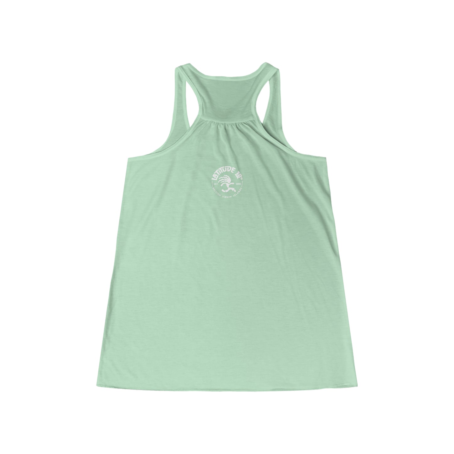 "Surf Club Tortola" Women's Flowy Racerback Tank