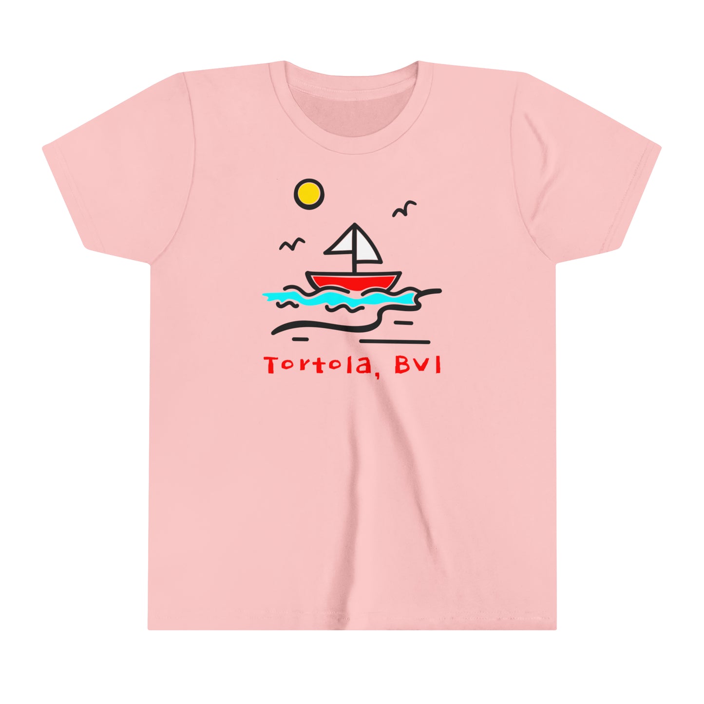 "Sailboat | Tortola" Youth S/S Tee