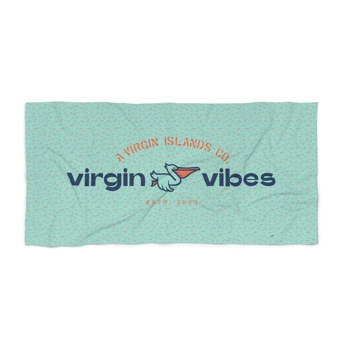 "Virgin Vibes" (Superhero) Beach Towel