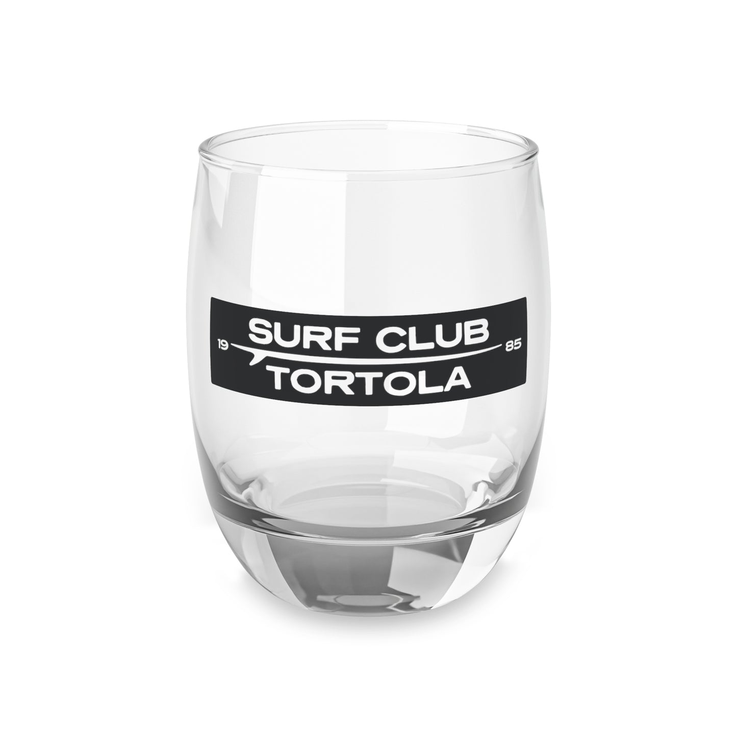 "Surf Club Tortola" Black Label Whiskey Glass