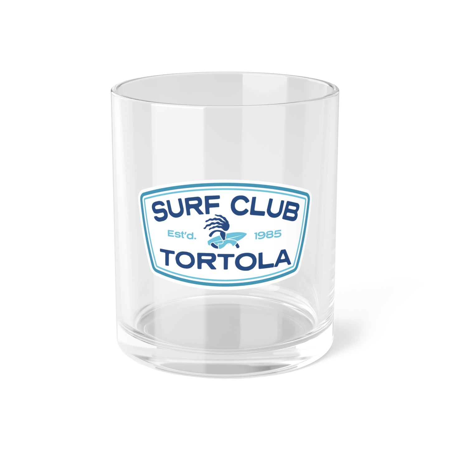 "Surf Club Tortola" Bar Glass