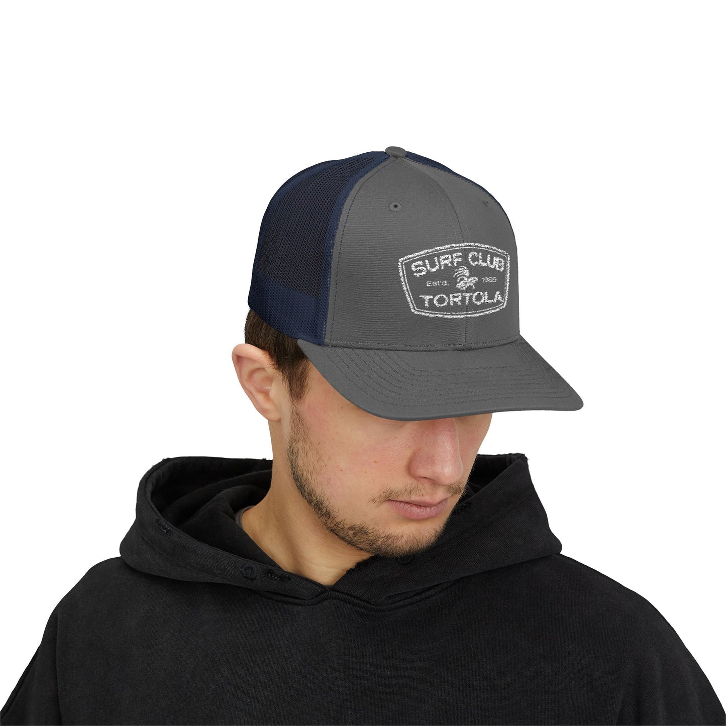 "Surf Club Tortola" Trucker Cap — Vintage Beach Snapback Hat