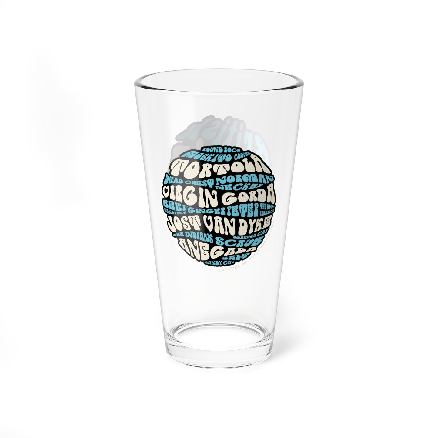 "Islands of the BVI" Pint Glass, 16oz