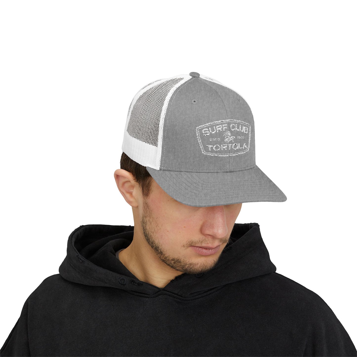 "Surf Club Tortola" Trucker Cap — Vintage Beach Snapback Hat