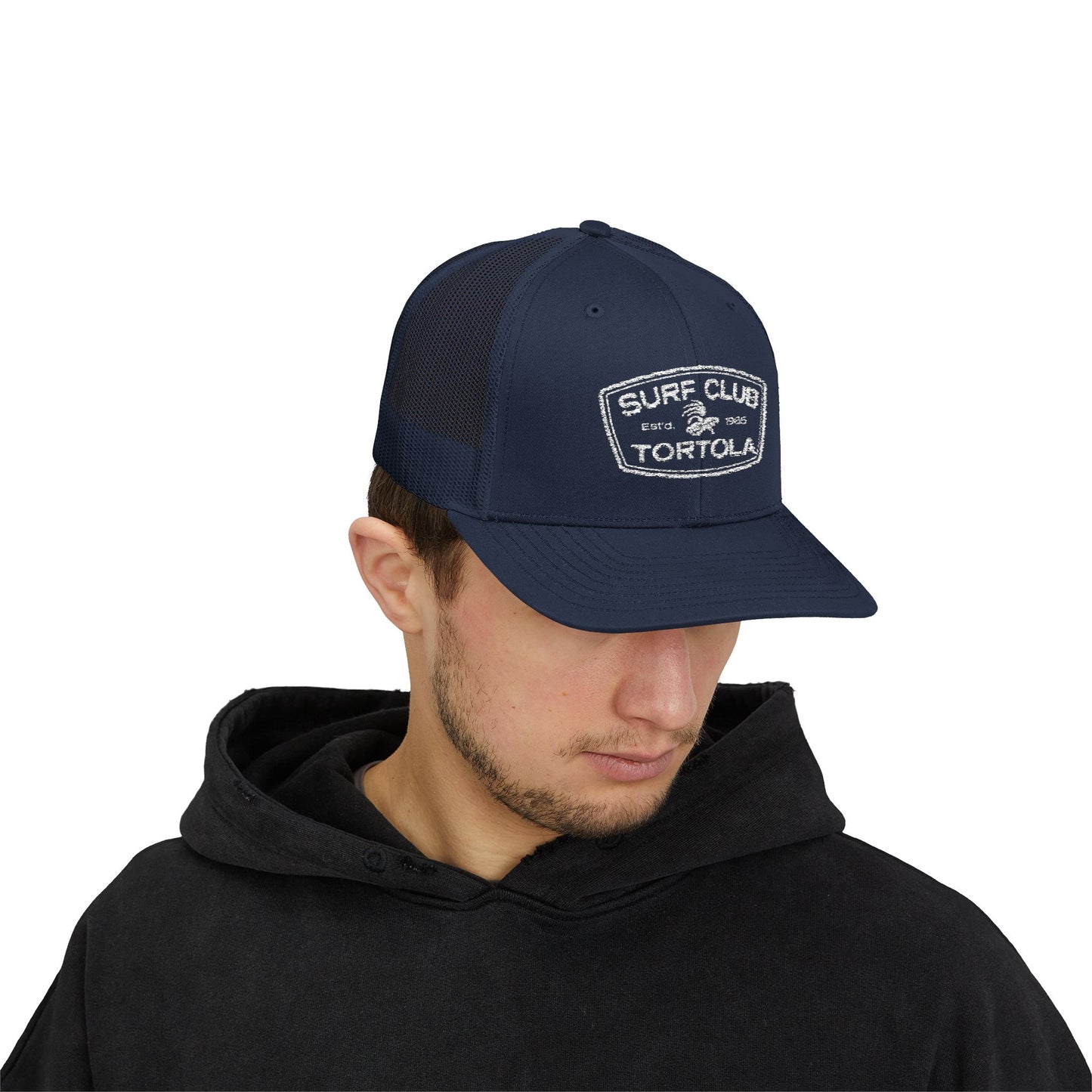 "Surf Club Tortola" Trucker Cap — Vintage Beach Snapback Hat