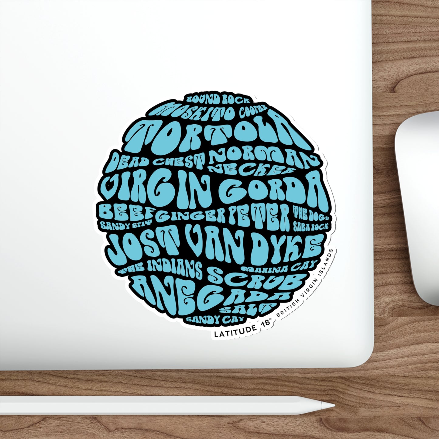 “Islands Bait Ball" Die-Cut Sticker