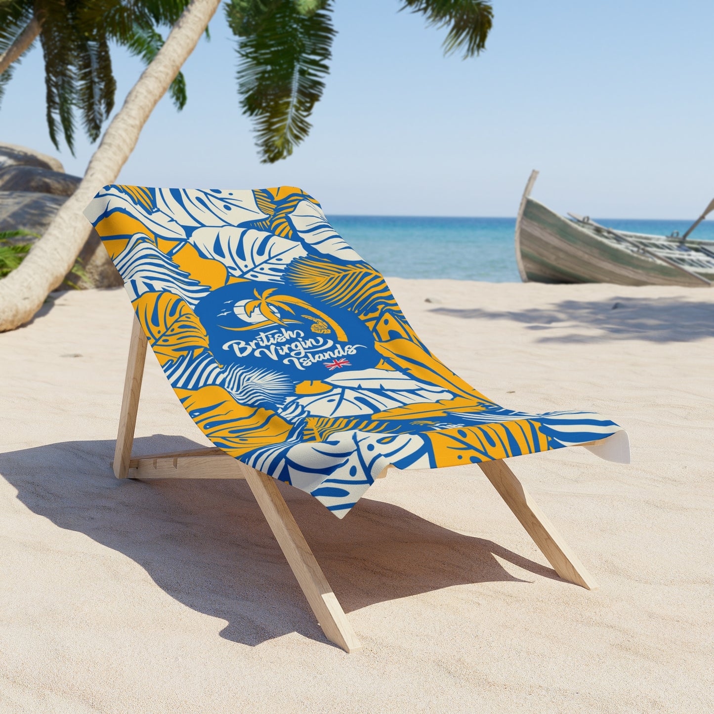 “L18° Tropical Palms” Beach Towel