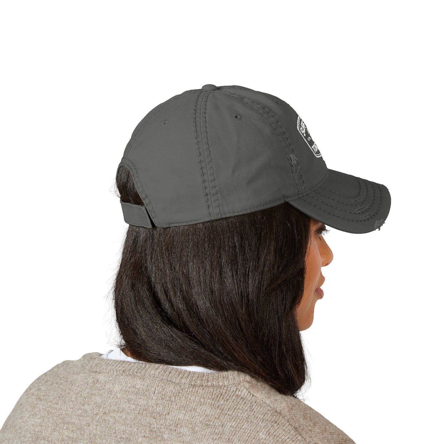 "Surf Club Tortola" Distressed Dad Hat - Embroidered Beach Cap