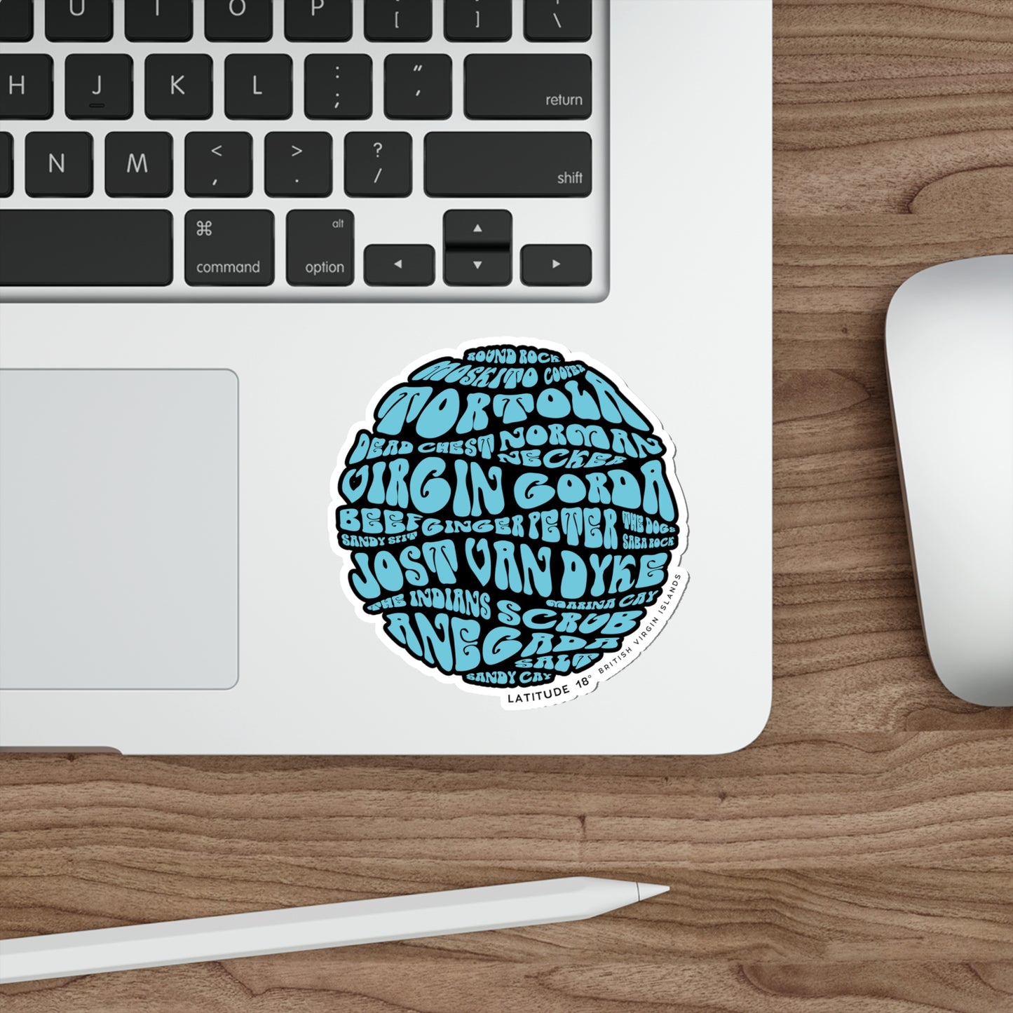 “Islands Bait Ball" Die-Cut Sticker