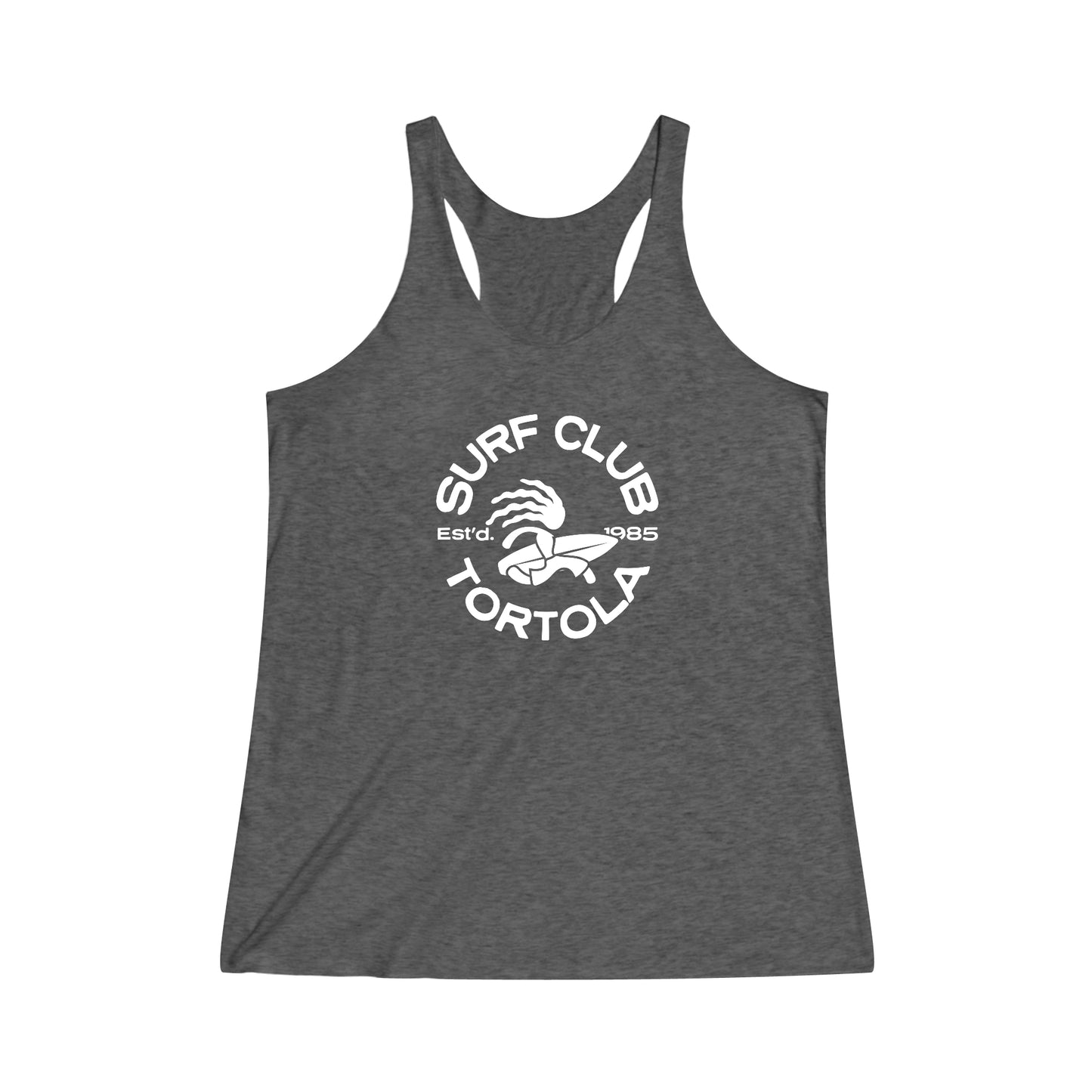 "Surf Club Tortola" Women's Tri-Blend Racerback Tank