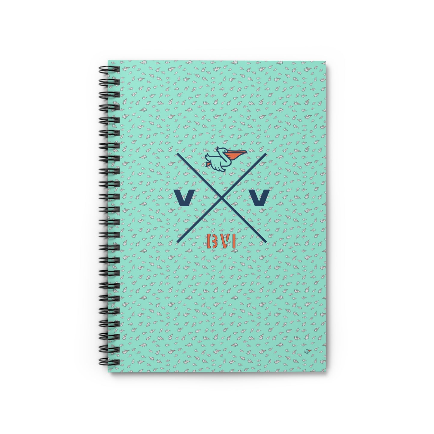 "Virgin Vibes | BVI" Spiral Notebook - Ruled Line