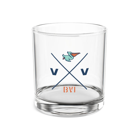 Virgin Vibes® | BVI Rocks Glass - Perfect Gift for Home Bar, Unique BVI Drinkware