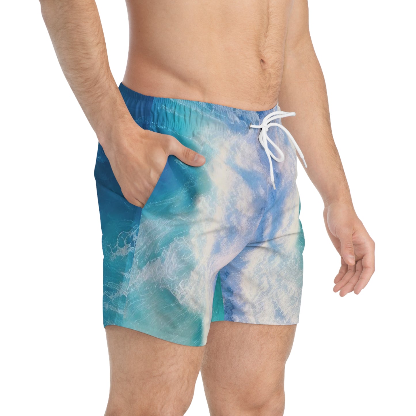 "Surf Club Tortola All Over Wave” Swim Trunks